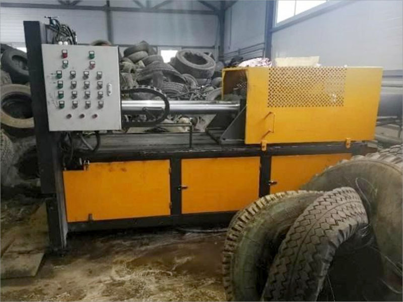 Waste tire shredder & recycling line
