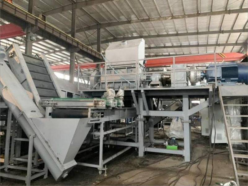 Waste tire shredder & recycling line7